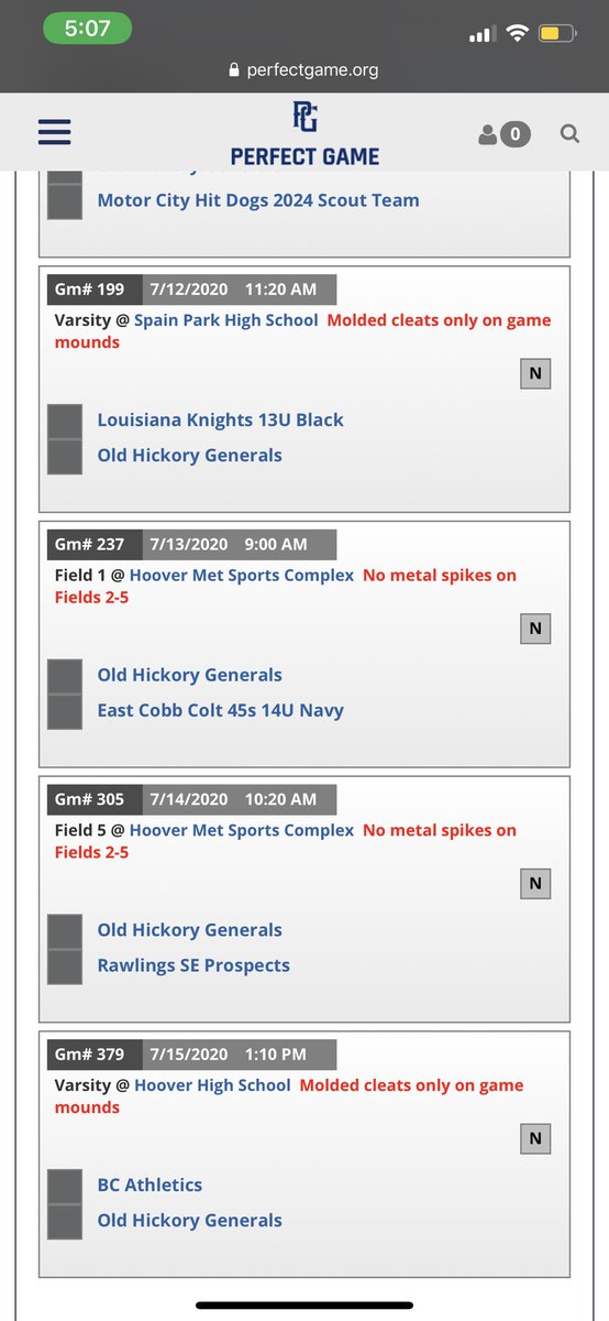 OHG2024's tweet photo. Schedule is out for the WWBA 14U National Championship in Hoover, AL. Biggest tournament in the country for 14u players. Let’s go put these boys on the map. 
Go Generals! @PerfectGameUSA @PG_Tourney https://t.co/byRcSai4RW