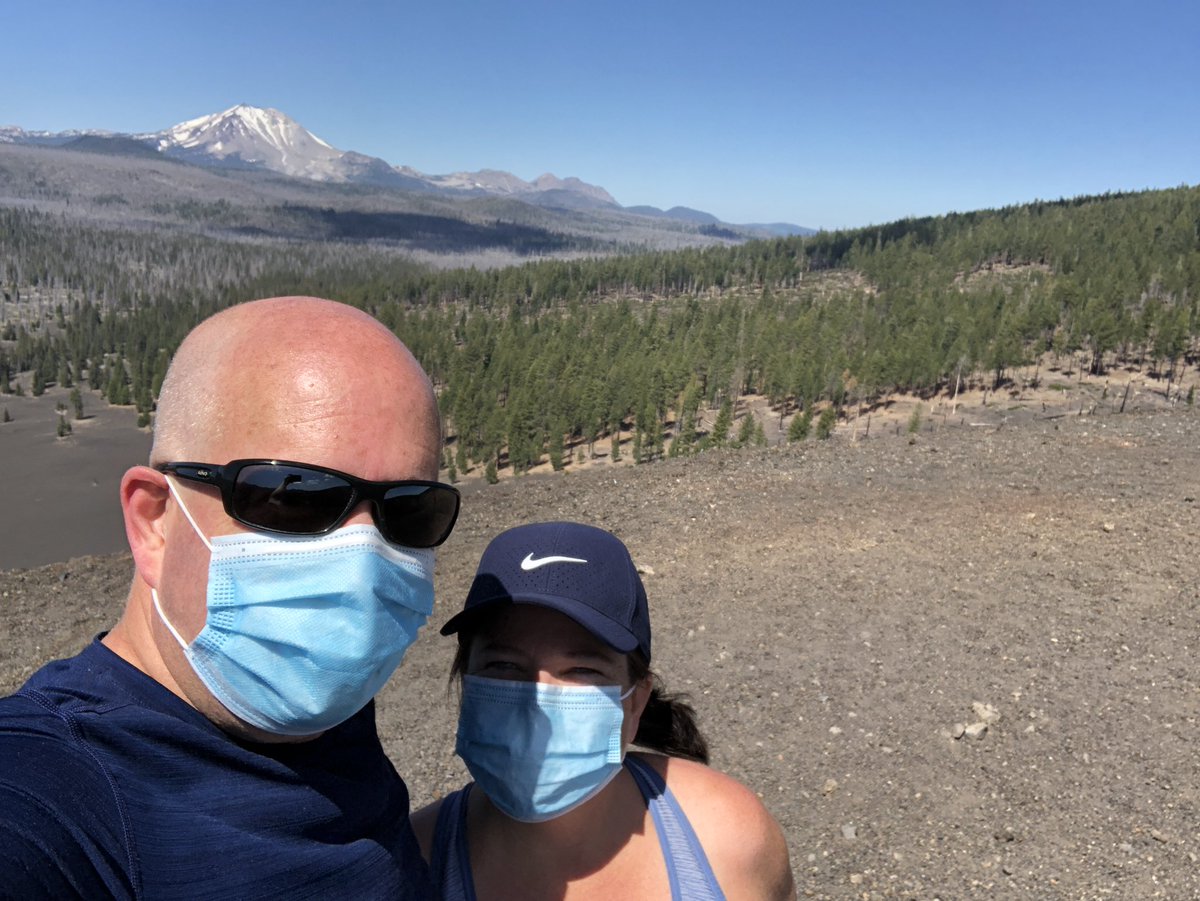 therealdrwise's tweet photo. Hey @GavinNewsom @CAgovernor I'm at the peak of Cinder Cone in @LassenNPS on July 4th with my wife @jwwilkerson! #MaskUp #Californiacovid https://t.co/vITcNEUxgP
