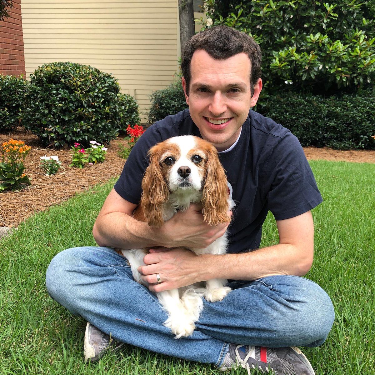 KevKennedyRadio's tweet photo. 🇺🇸Happy 4th🇺🇸 Enjoying the moment, while also looking forward to this week on @Country1025WKLB filling in for @kruser1025.  As requested, new pic!  Along with a July 4, 2018 throwback and Jack, too!! ❤️ ☀️ 🐶 https://t.co/lpUCm2PGvT