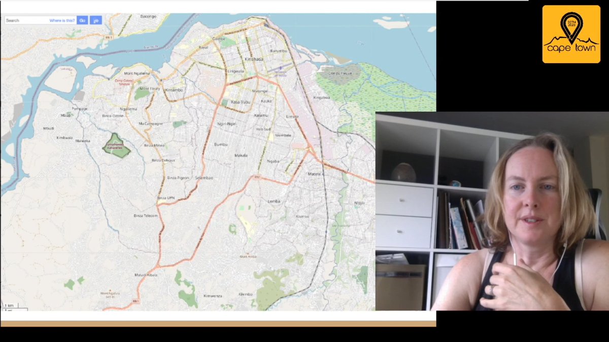 Swieta's tweet photo. Kinshasa and @OSM_CD spotted by @ricaji in the sustainability talk and volunteering challenges #sotm2020 https://t.co/EqYwEbLIhI