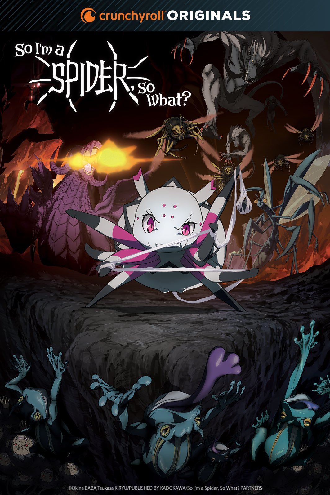 É preciso acumular experiência antes! So I'm a Spider, So What? terá pausa  de uma semana e 13º episódio irá ao ar dia 9 de abril - Crunchyroll Notícias