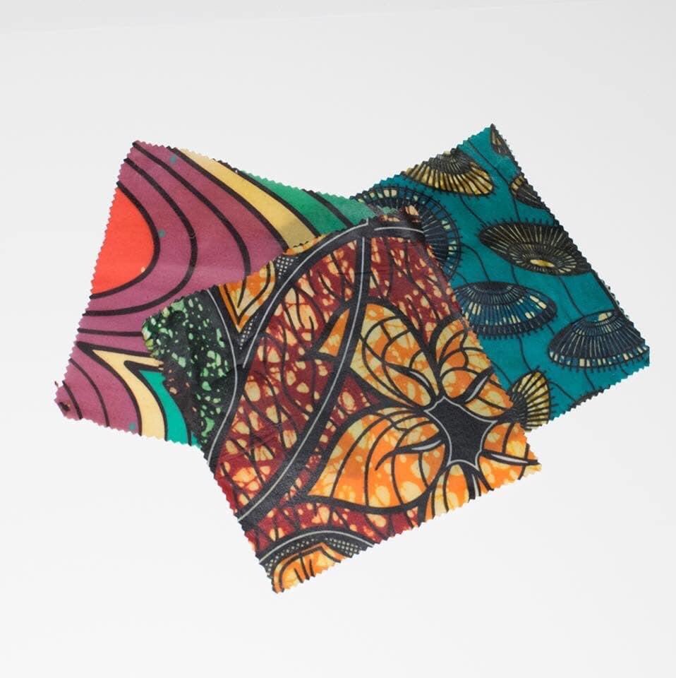 Wax wraps! Beautiful honey scented natural bees wax and traditional African prints. A wonderful combination of purpose with style. #natural #ecofriendly #reuse #recycle #fairtrade #africa #handmade #sustainableliving