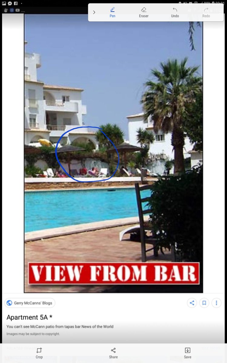 Apartment 5A can be seen from Tapas. …https://gerrymccan-abuseofpower-humanrights.blogspot.com/2009/05/nhs-doctors-kate-and-gerry-mccann-81.html?m=1/%20.They lied that you can see the apartment from the Tapas Bar