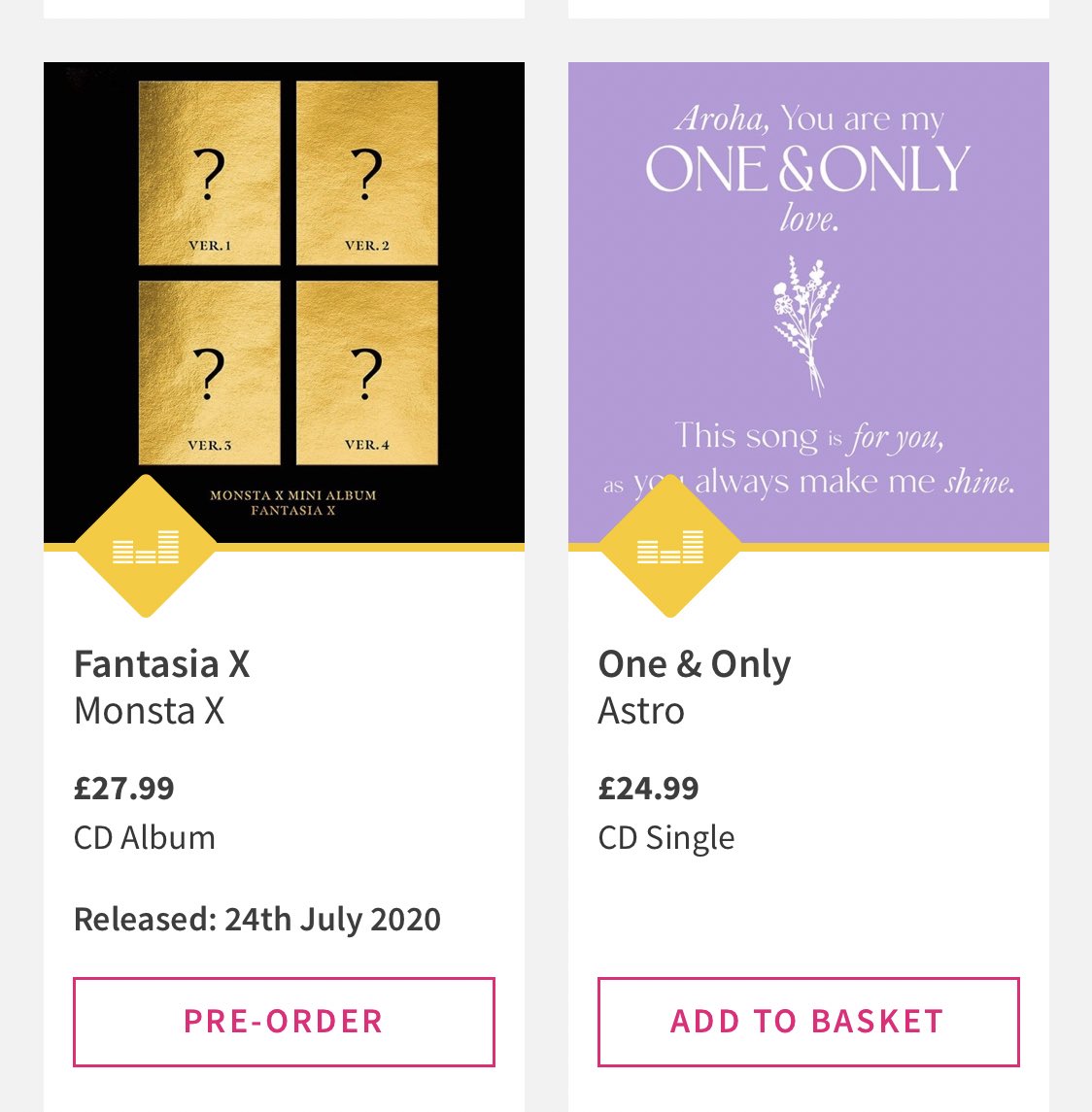 Lubbalyjubbaly's tweet photo. OH MY GOD @hmvtweets @hmvUKHelp GOT MONSTA X & ASTRO IN!!! just a few weeks after my query & recommendation they are coming to HMV! thank you guys so so much :((💛💜
#MONSTAXUK #MONSTAX
#ASTROUK #ASTRO https://t.co/5rdcNBwj8o