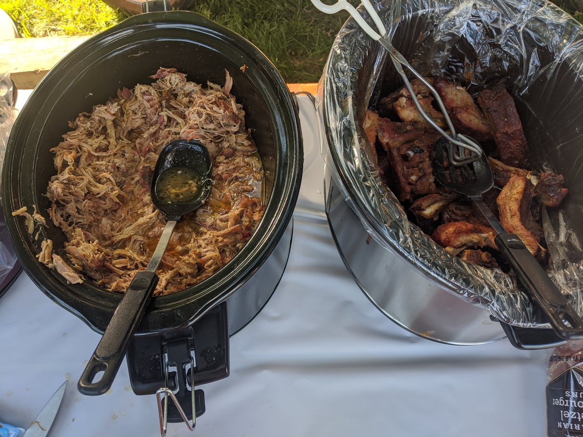 YoungsNathan's tweet photo. Brisket, pulled pork, ribs and beens. I'm feeling quite patriotic right now. https://t.co/CSfK7KXYV9