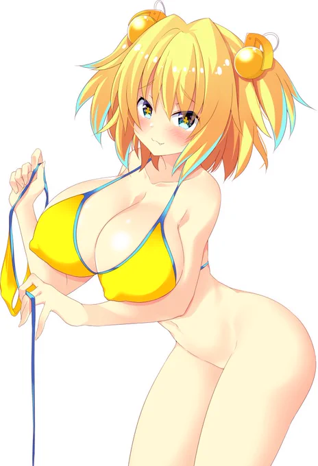 #ビキニの日 パイにゃん 次は上 (あとでFANBOXに差分アップします!) 