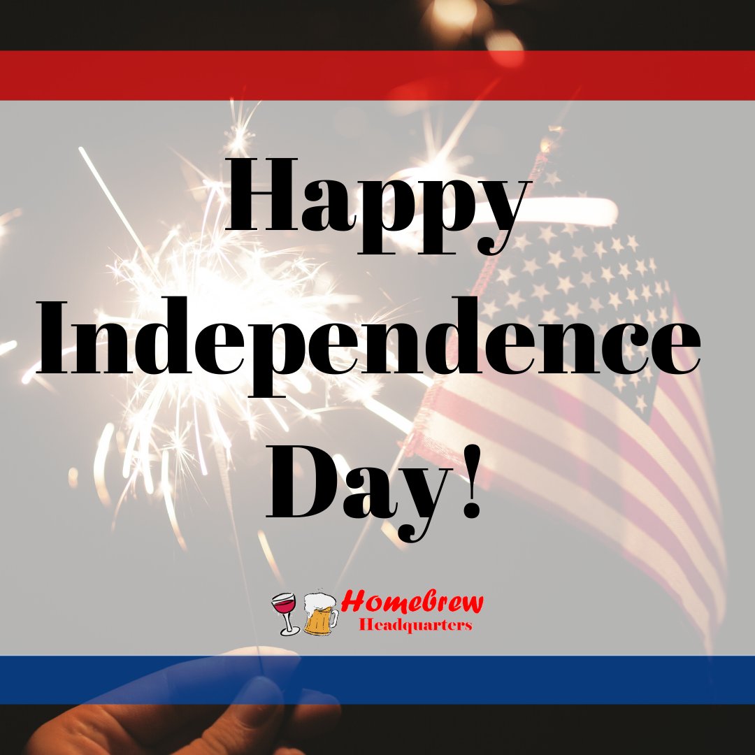 Happy Independence Day from Homebrew Headquarters! We hope you're enjoying a homebrew this 4th of July! Cheers! #homebrewheadquarters #HBHQ #independenceday