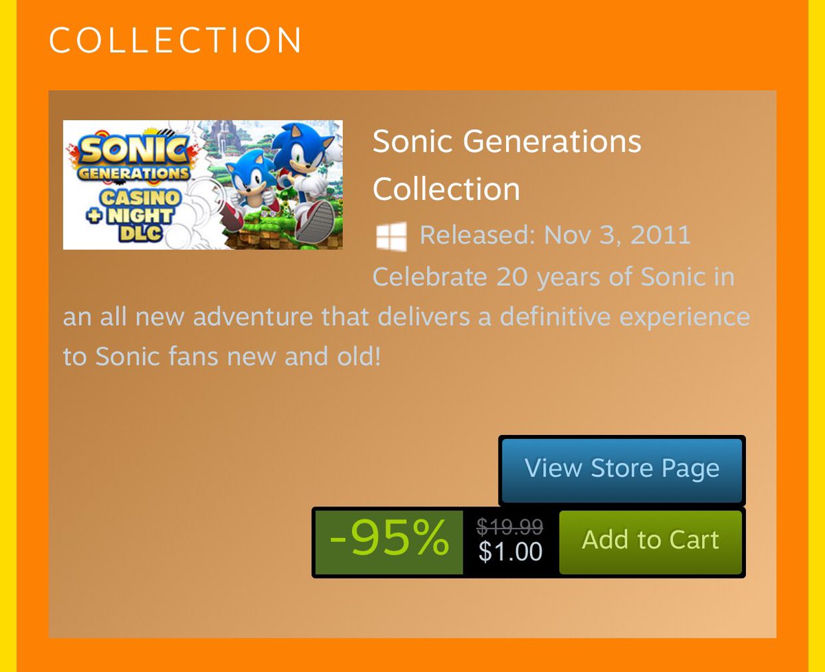 Recommendations: alright so now what should you play and read?As far as games go I’d suggest you’d start with-Sonic Mania And -Sonic Generations!Luckily for you both games have a steam sale right now, generations is 1$ so definitely go ahead and grab that!