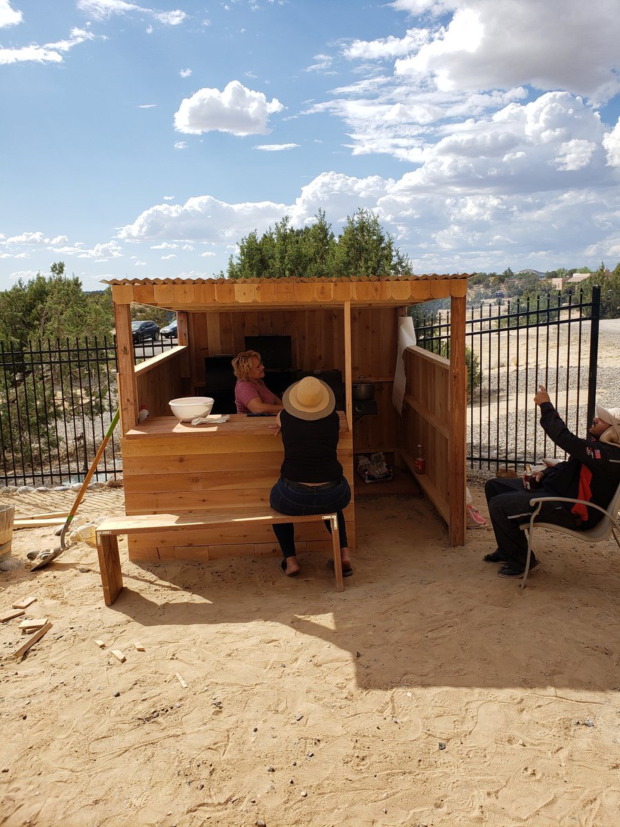 Spent all day building a bbq shack! Now it's time to break it in