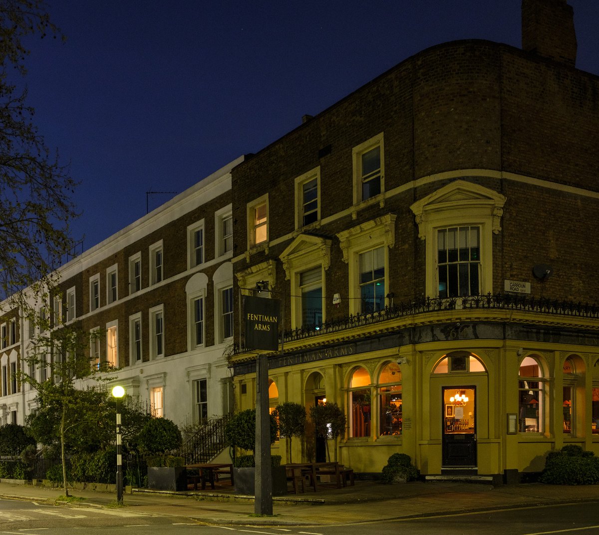 The Fentiman Arms - Oval is another of those pubs on a relatively quiet street of Victorian terraces. They handily left the lights on throughout lockdown to make taking photos easier.