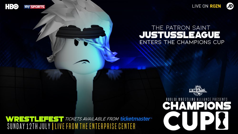 Aprw On Twitter Entering The Champions Cup Is The Multi Time World Champion Throughout Various Rwa Federations The Patron Saint Justussleagueyg Undoubtedly The Most Skillful Wrestler In The Community Brings His Assets To - patron roblox