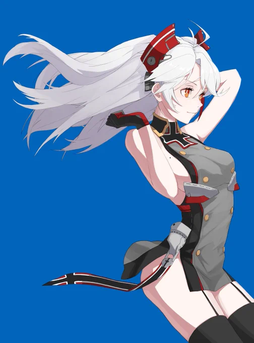 ペン慣らしにオイゲン描いた
#アズールレーン #AzureLane 