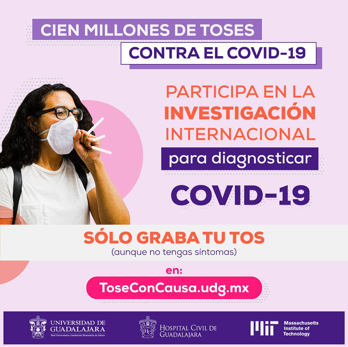 Tose con causa: Proyecto que pide grabarte tosiendo para conocer más el Covid-19