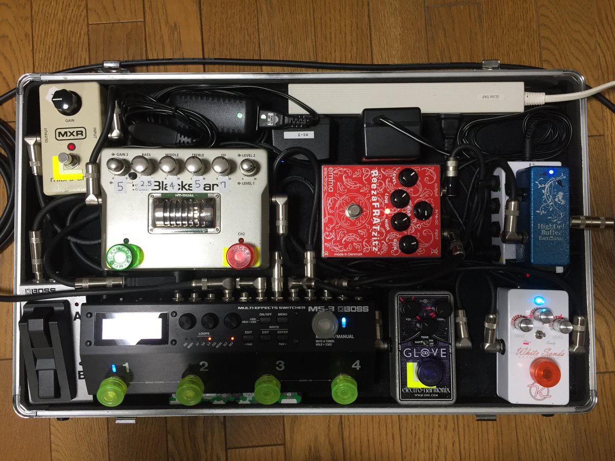 k_chap_Effecter's tweet photo. エフェクター備忘録。。。2020年5月1日 #エフェクターボード https://t.co/HRT9q7W5An