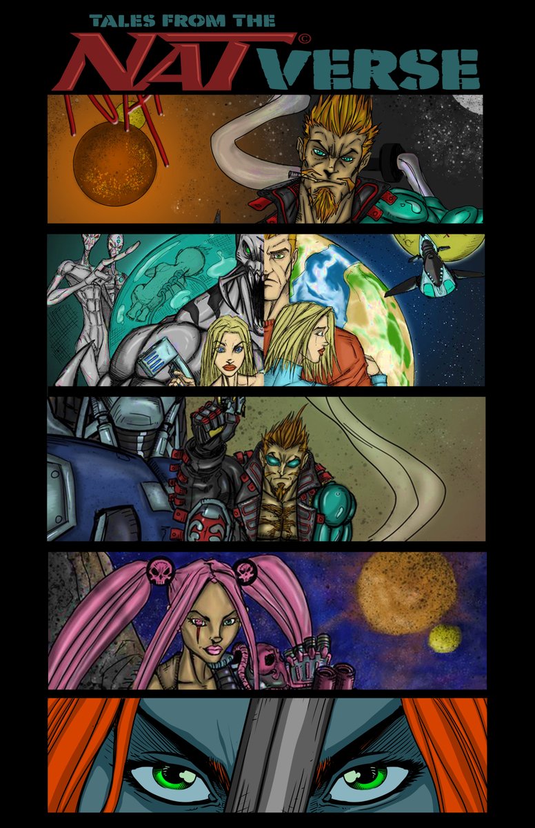 Simon_Pothier's tweet photo. TALES FROM THE NATVERSE #1 Will launch end of july or August & will be followed by Tales from the NATVERSE #2 who leads into the NAT THE MERC series ;) #Comics #BD_WORLD #CG #4thefans #FansFirst https://t.co/P54f8bEmRJ https://t.co/coGAp1mQFB