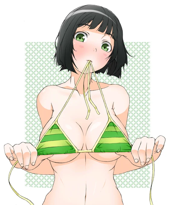 セイカさんお誕生日おめでとうございます!
誕生日なのにビキニ(?)姿なのはビキニの日だからだよシッテタヨ・・・

(さっき知ったなんて言えない
 #京町セイカ誕生祭 #京町セイカ  #ビキニの日 