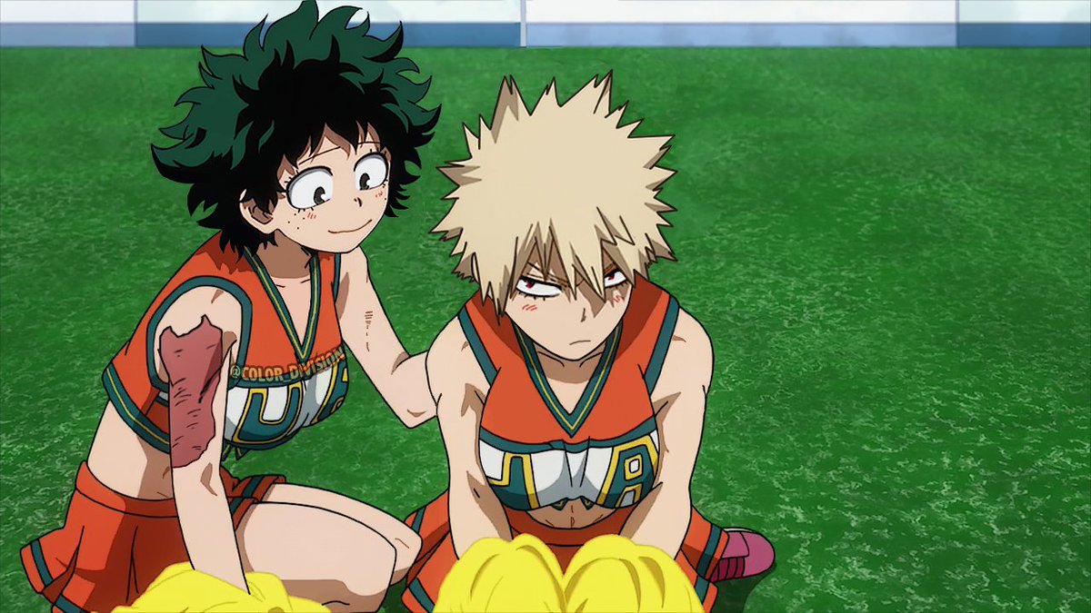 I'm still mad the whole cheerleader Kacchan happened while I was away,...