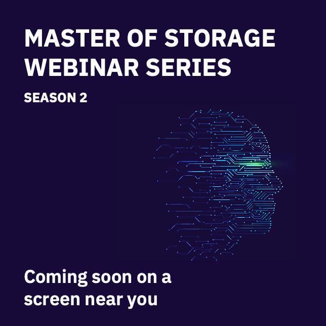 Announcing #Master_of_Storage season 2, with themed sessions, global speakers and more expertise to share. 
#hybrid #cloud #ai #technology #ibm #systems #storage #infrastructure #digitaltransformation #share #knowledge #meetup #webinar