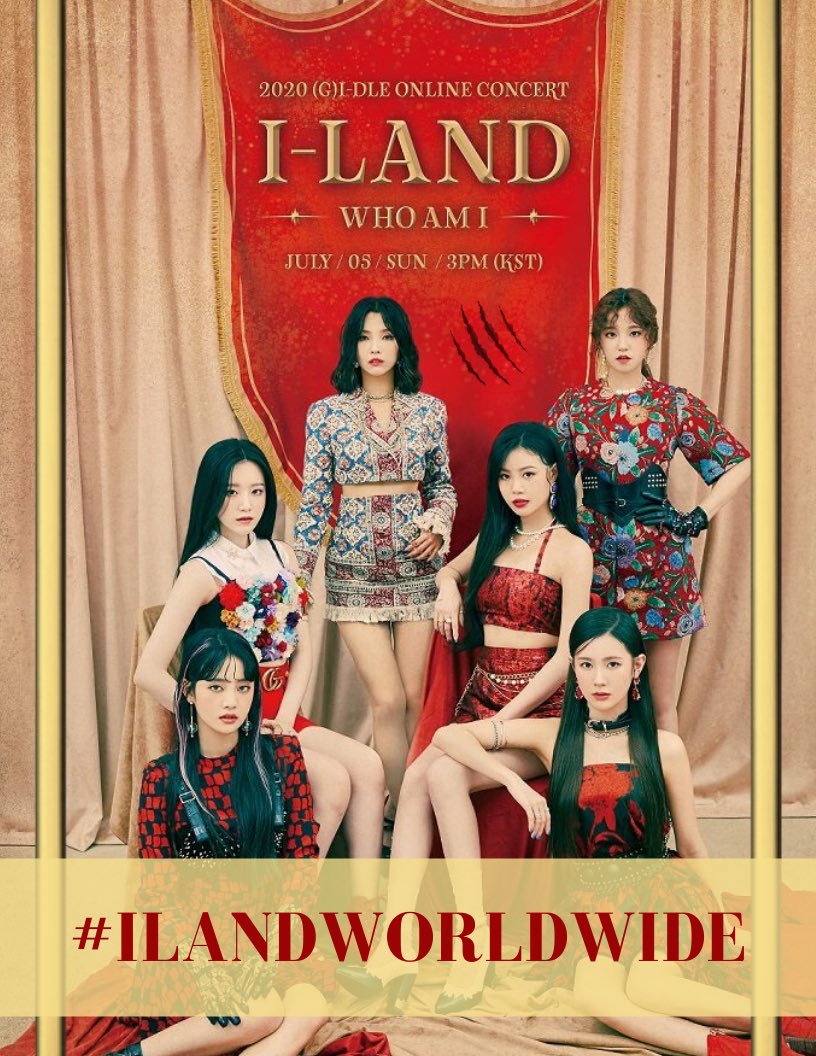 FranceSoyeon's tweet photo. 05.07.20✨

Bonjour Nevies! 

Pour célébrer le 1er concert en ligne des #GIDLE [I-LAND : WHO AM I] nous utiliserons le hashtag suivant!

Date: Aujourd'hui 5 juillet
Heure: 2:55 PM KST ( 7H 30 FR )
#️⃣ILANDWORLDWIDE 

@G_I_DLE #여자아이들 #Soyeon https://t.co/7vpDfDIsGl