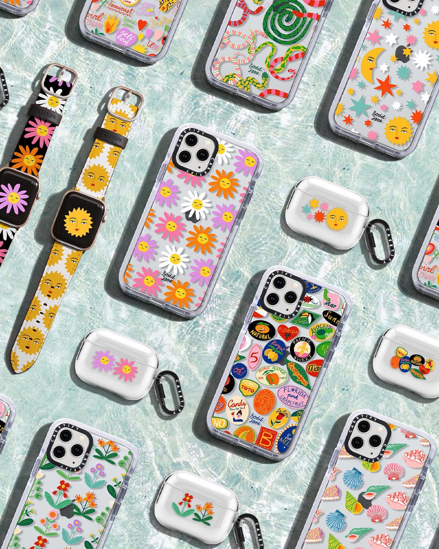 iPhoneアクセサリー CASETIFY  FRUITSTICKERSBYBODILJANE iPhoneアクセサリー CASETIFY FRUITSTICKERSBYBODILJANE