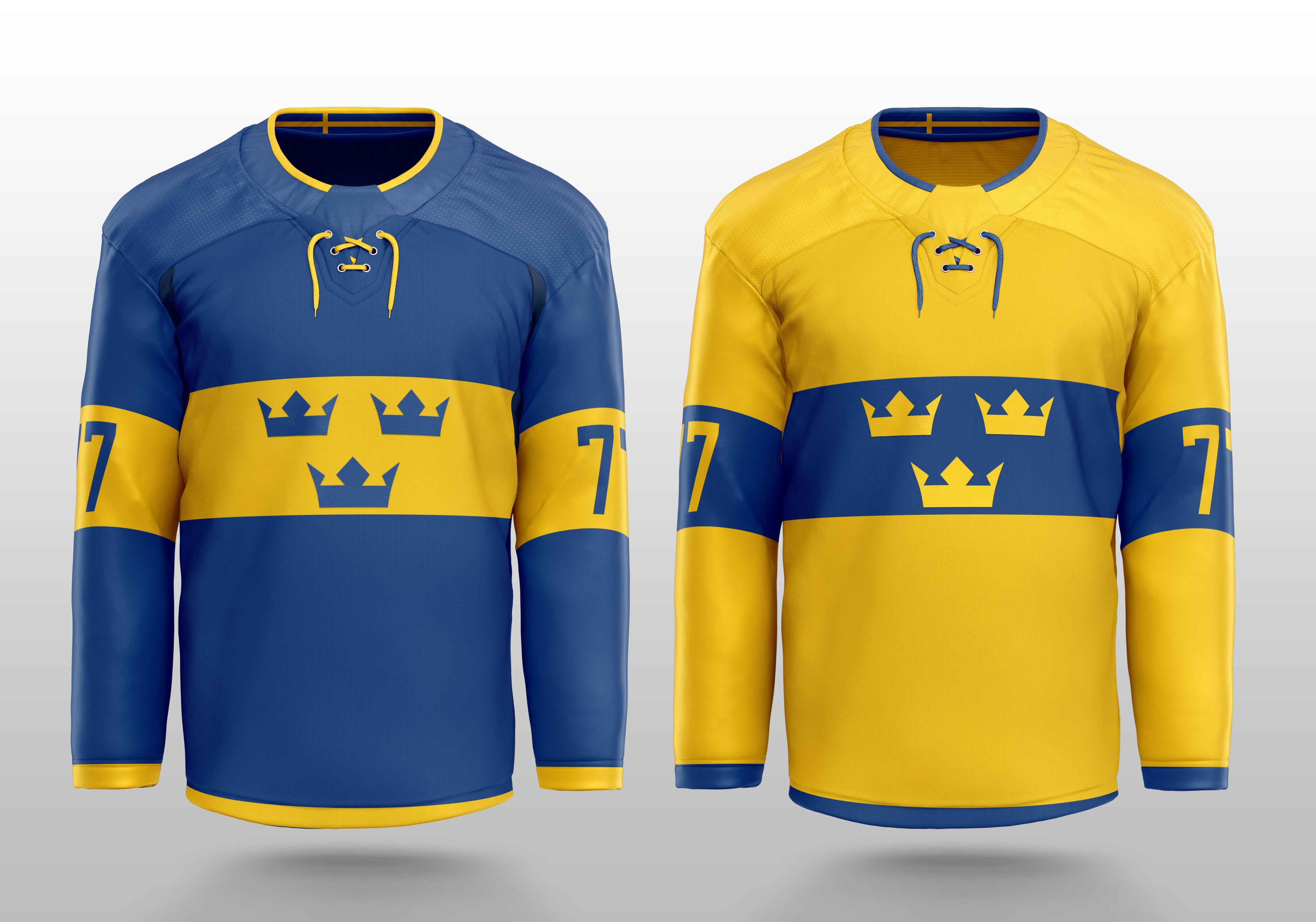 Saturn Styles on X: Team Sweden concept jerseys! - #sweden #hockey   / X