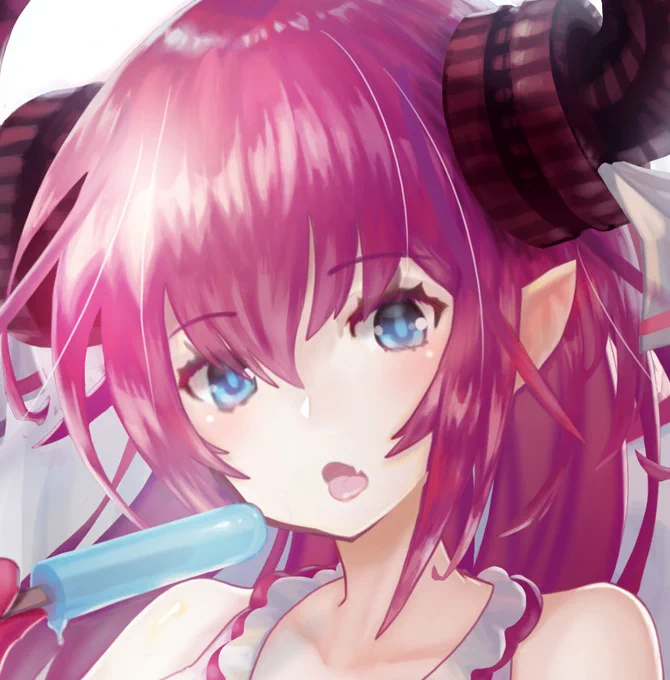 今日はビキニの日!という事で以前描いた水着エリちゃん投稿するよ〜! #ビキニの日 #FGO 