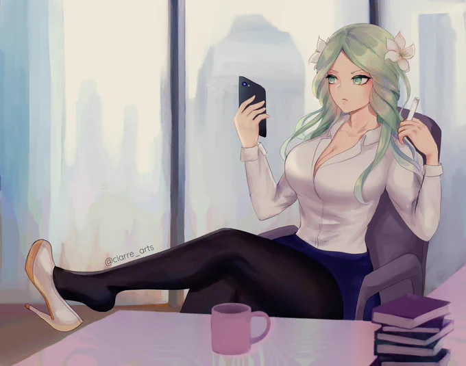 office lady rhea 