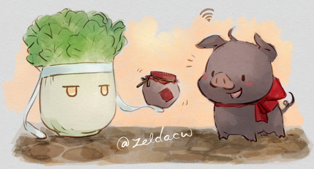 zeldacw's tweet photo. How to get yourself a WiFi piggy....

*long time no see LAN napa and Wifi piggy XD
好久不見 藍白菜和魏小豬~ https://t.co/PNUadoith6