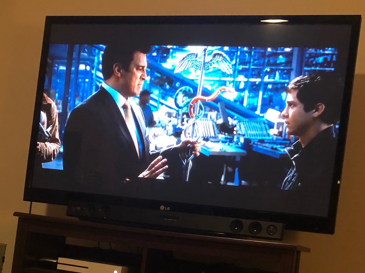 modifiedomestic's tweet photo. Reading through the Percy Jackson series with the kid &amp; watching Sea of Monsters tonight. @NathanFillion as Hermes ❤️!!!    'Greatest television show ever so of course, canceled. '  I’m dying. 😂 Kid is confused...I know what we’re watching next... https://t.co/IrvD2vlXDm
