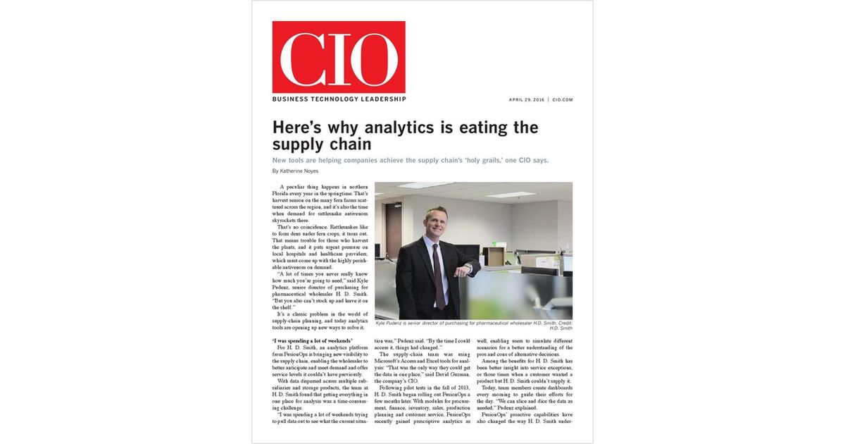 Kevin_Jackson's tweet photo. CIO: Here's Why Analytics is Eating the Supply Chain https://t.co/QTxJiYokqh #SupplyChain #SourceConecte #DMSCA https://t.co/553dAeOqIX