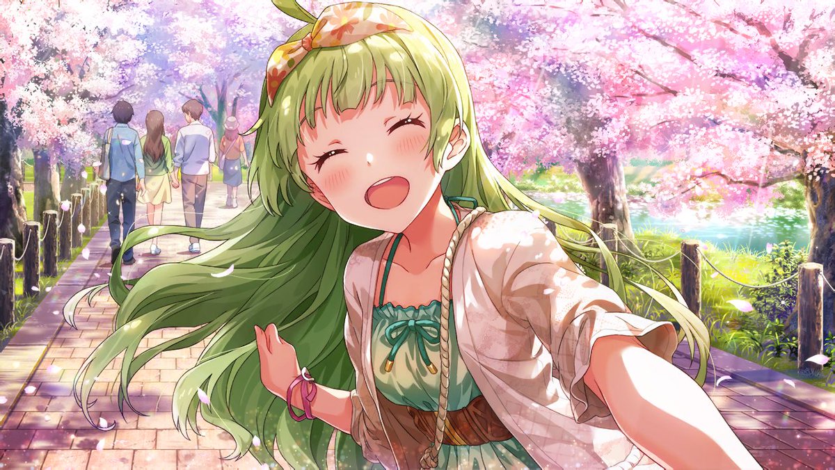 Elena ShimabaraAge: 17Mirishita Card Type: AngelImage Color: Light Green> half Brazilian, moved to Japan at age 6> loves the samba, football, and carinvals> high energy and informal, cares for her friends and does her best to make them smile> VA: Asuka Kakumoto (Asshu)