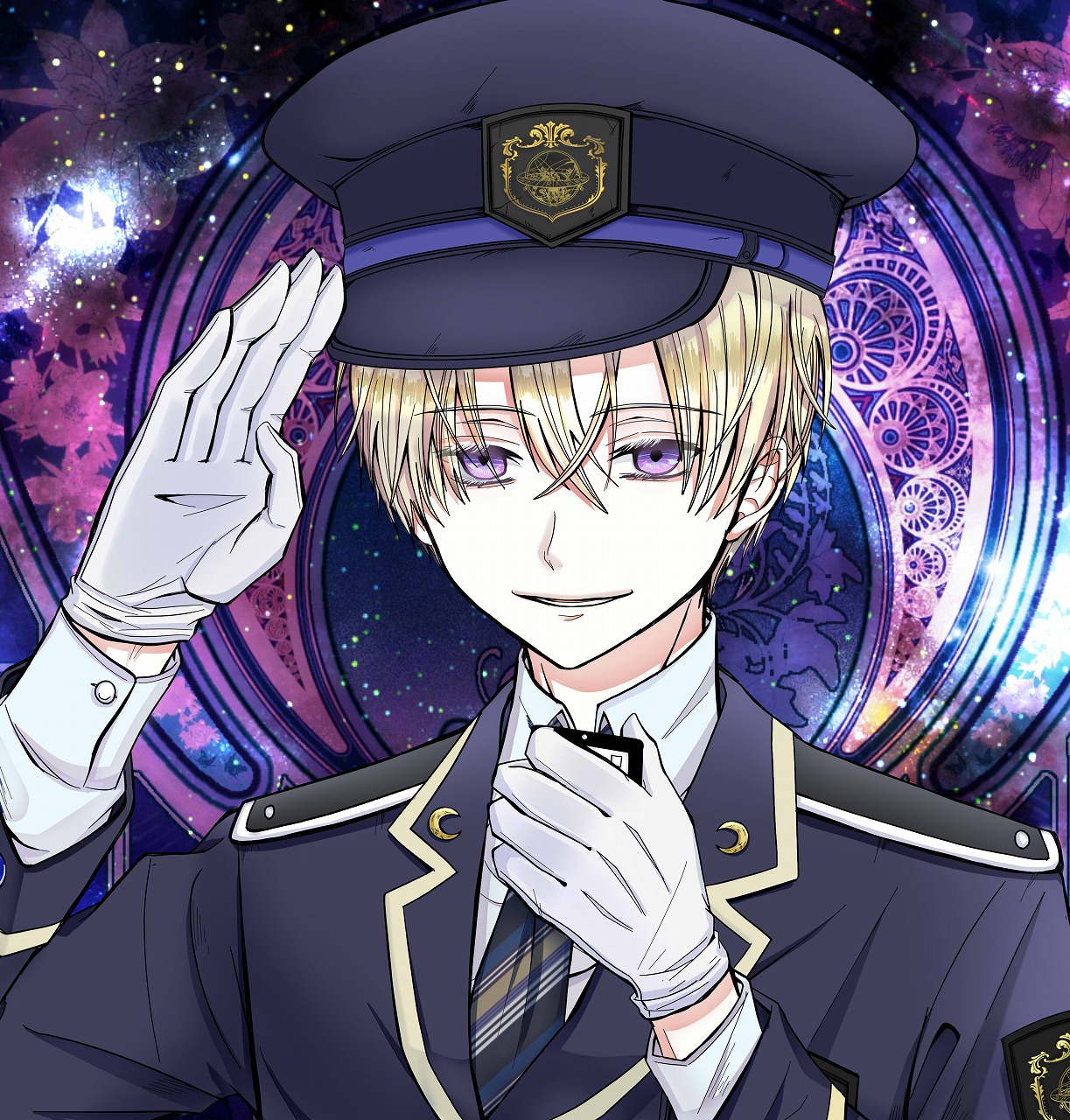 星羅堂 受注制作中 銀河鉄道の車掌さん完成しましたー そして心機一転 アイコン変えてみました イラスト 星羅堂ss