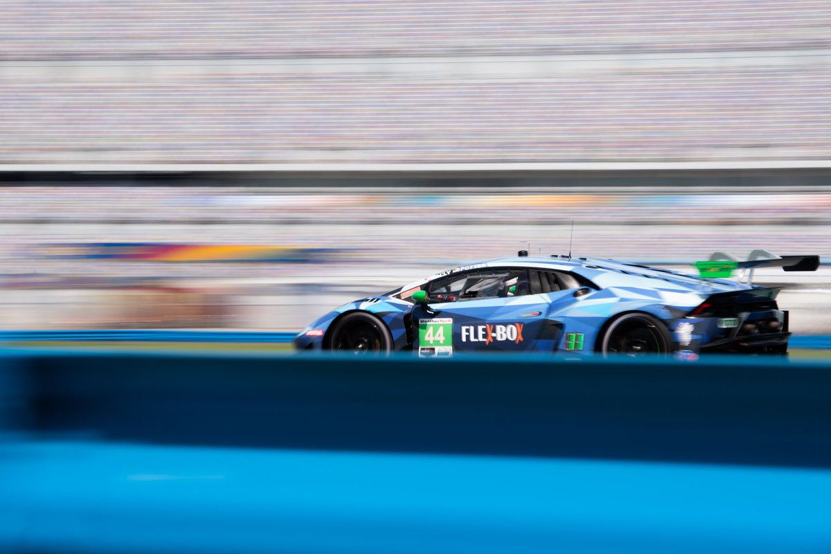 MagnusRacing's tweet photo. Checker flag for our second race of the @IMSA season. @AndyLally closed out his last lap thanking the crew for all their hard work and said the car felt good in the end. Happy Fourth of July! 
#imsa #weathertech https://t.co/pfdWivwOgK