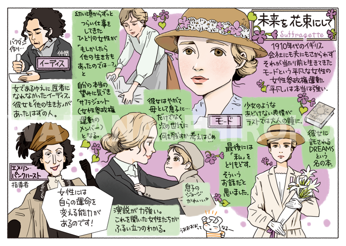 今日のおすすめ映画「未来を花束にして」
まだ女性に参政権がない頃のイギリスのお話。美しい映像、いきいきした女性たち。アマプラで見られます。
#選挙に行こう 
#東京都知事選挙 