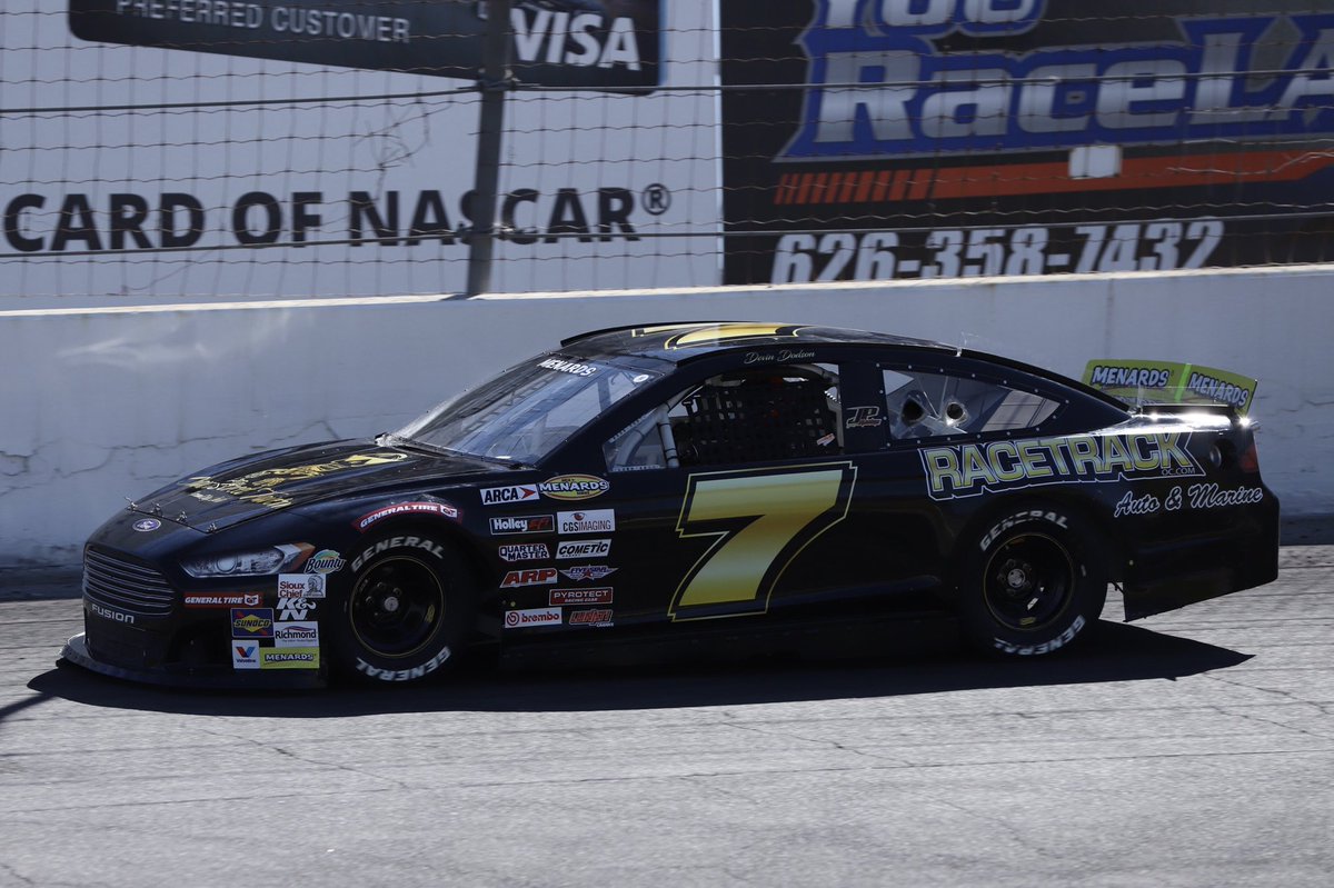 DDodson_'s tweet photo. Devin finishes FIFTH in tonightโs #Eneos125 at @TheIEC for Pitts Motorsports! ๐
Shoutout to @ARCA_Racing, Racetrack Auto, Crawl Street Tavern and @FordPerformance for the support! https://t.co/iakeRHGMbT