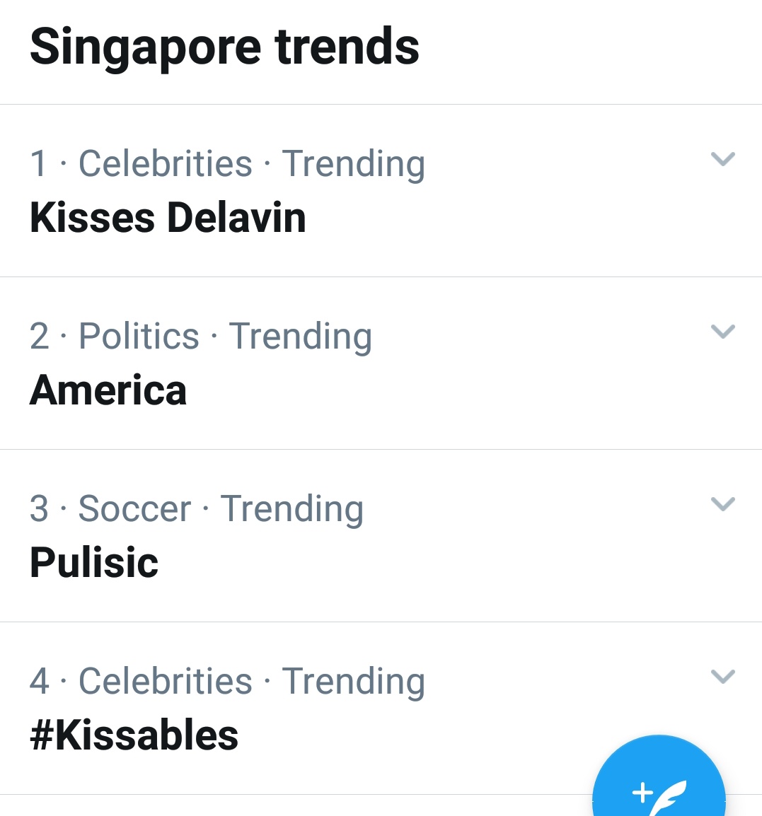 Onyok_HayNaku's tweet photo. Kalurks check ko top spot nga si #KissesDelavin sa Singapore at 4th spot ang #Kissables . Mga Kissables from SG yata masipag gumamit ng default natin hehehe

@KissesDelavin
Kisses Delavin https://t.co/u3k9i7UjEi