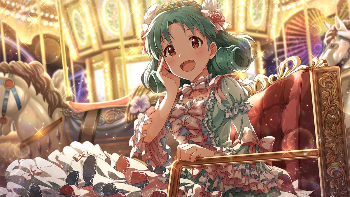 Matsuri TokugawaAge: 19Mirishita Card Type: PrincessImage Color: Mint Green> HIME> absurdly talented at everything she does; one of the "final bosses" of the theater group> ho?> very hard working and quietly looks out for others> nano desu~!> VA: Ayaka Suwa (Suwa-chan)