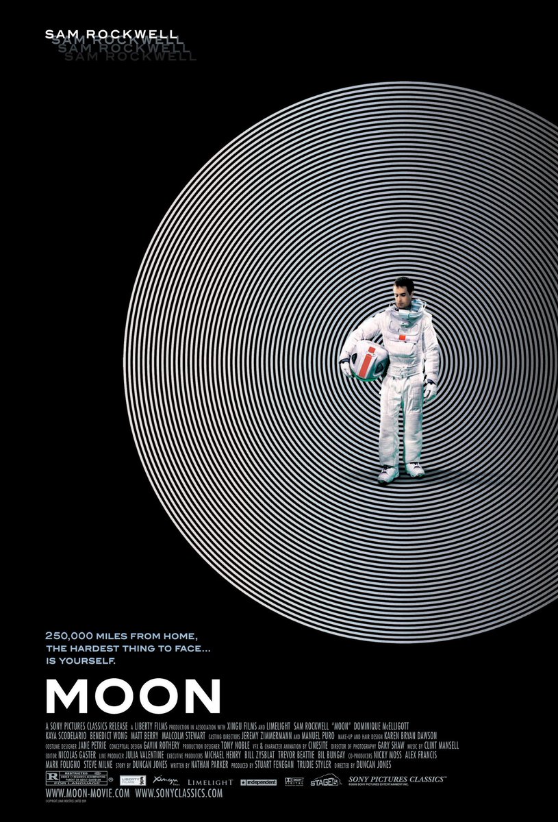 139. MOON (2009) -- A lonely astronaut being alone and desperate at Lunar station with his computer named GERTY. This is virtually a one-man show. Quick paced and a well done sci-fi movie with a twist that doesn't treat you like a moron.