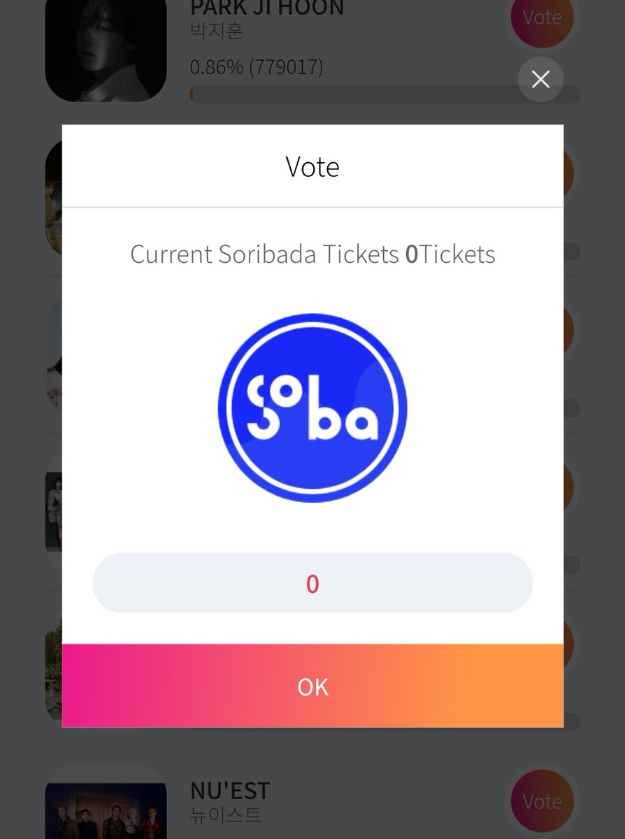 STARPLAY VOTING TUTORIALfor SOBA GLOBAL ARTIST AWARD!1. dl the app and sign in for acc2. click that box option below3. go to soba4. click VOTE for  @BLACKPINK5. enter tye amount of soba tickets that you havewe are currently on the 20th so please be aware and vote!