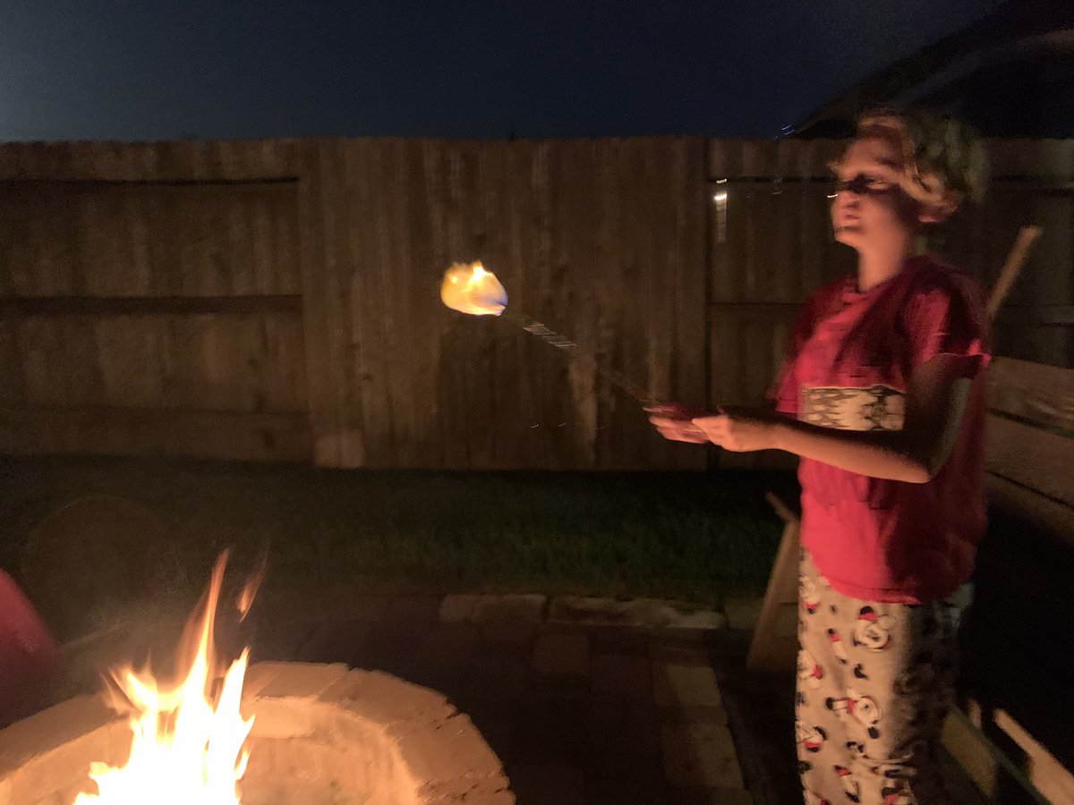 Full moon, fireworks 💥 and s’mores.   #happy4thofJuly #landofthefreebecauseofthebrave