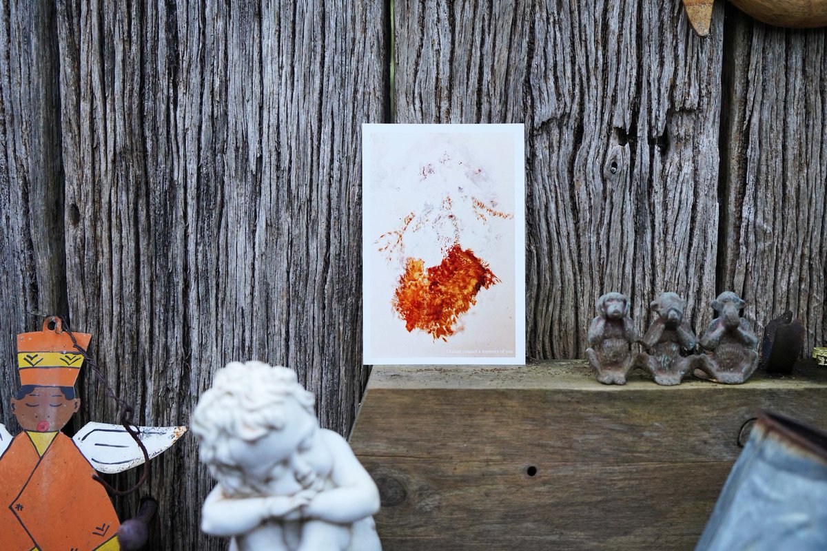 maritabatna's tweet photo. New context-as healing, interventions in garden with #creativeoccupation postcards from #covid19 series. (postcards: by me, Michael Morgan, Matthew Howard, Laine Hogarty) https://t.co/q1qwNtMroi