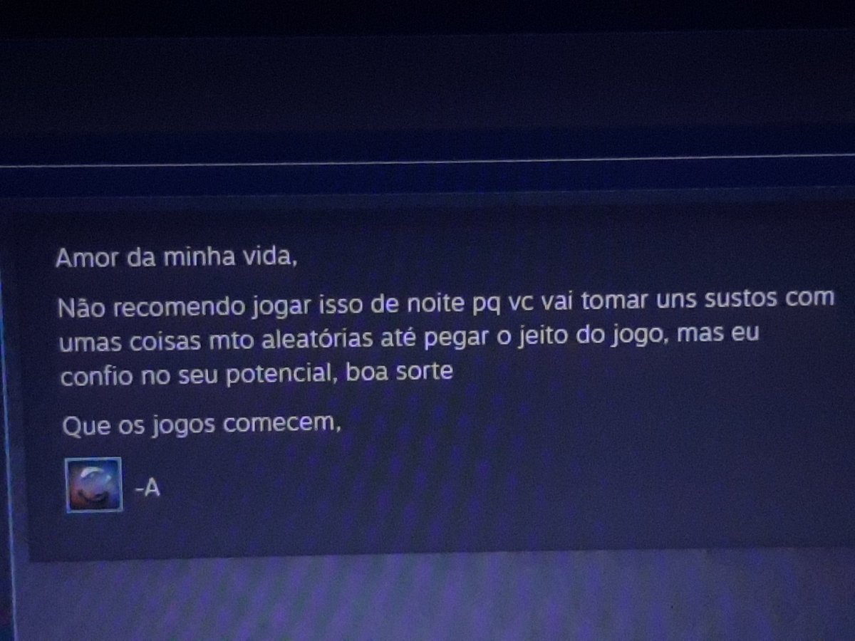 favIIouies's tweet photo. eu só queria dizer que o asaph é a pessoa mais fofa e preciosa do mundo inteiro 🥺 ele me ajudou a baixar/fazer conta na steam e me mandou dois jogos para jogar comigo e os dois tinham uma mensagem super fofinha (só consegui tirar foto de um) 😭😭 https://t.co/8LwtETasyD