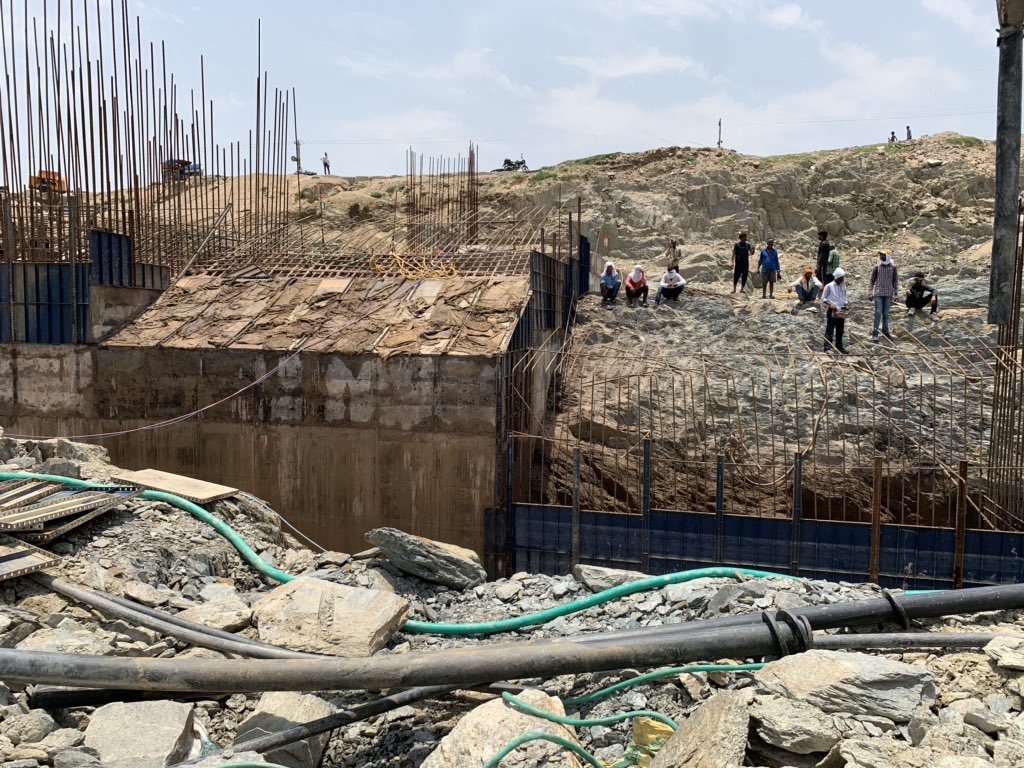 OmInfraLtd's tweet photo. Construction activity back to normal at Isarda Project https://t.co/XbZMYQOc5I