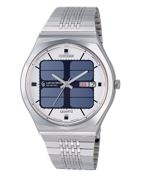 CITIZENWATCHJP's tweet photo. エコドライブ時計の歴史を知っていますか👀?
世界初のアナログ式光発電時計は1976年に作られました!
文字板にソーラーパネルがありますね🔎
それ以来、より薄く、より強くといった様々な「より良く」を追求し続けています✨
#LIGHTisTIME
#シチズン
▼続きはこちら!
https://t.co/43hkaQgXdc https://t.co/2p2L8xwJSi