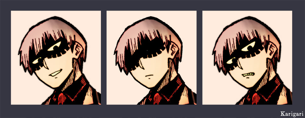 【創作】何でも屋『徒花社中』代表であり指示役。冷静沈着だが、時に手段を選ばず強行をとる事もある。記憶喪失の男・ジュウと共にこの街にやって来た。その他経歴は不明。目元の模様はマスクではなく、刺青。
#徒花社中 #originalcharacter