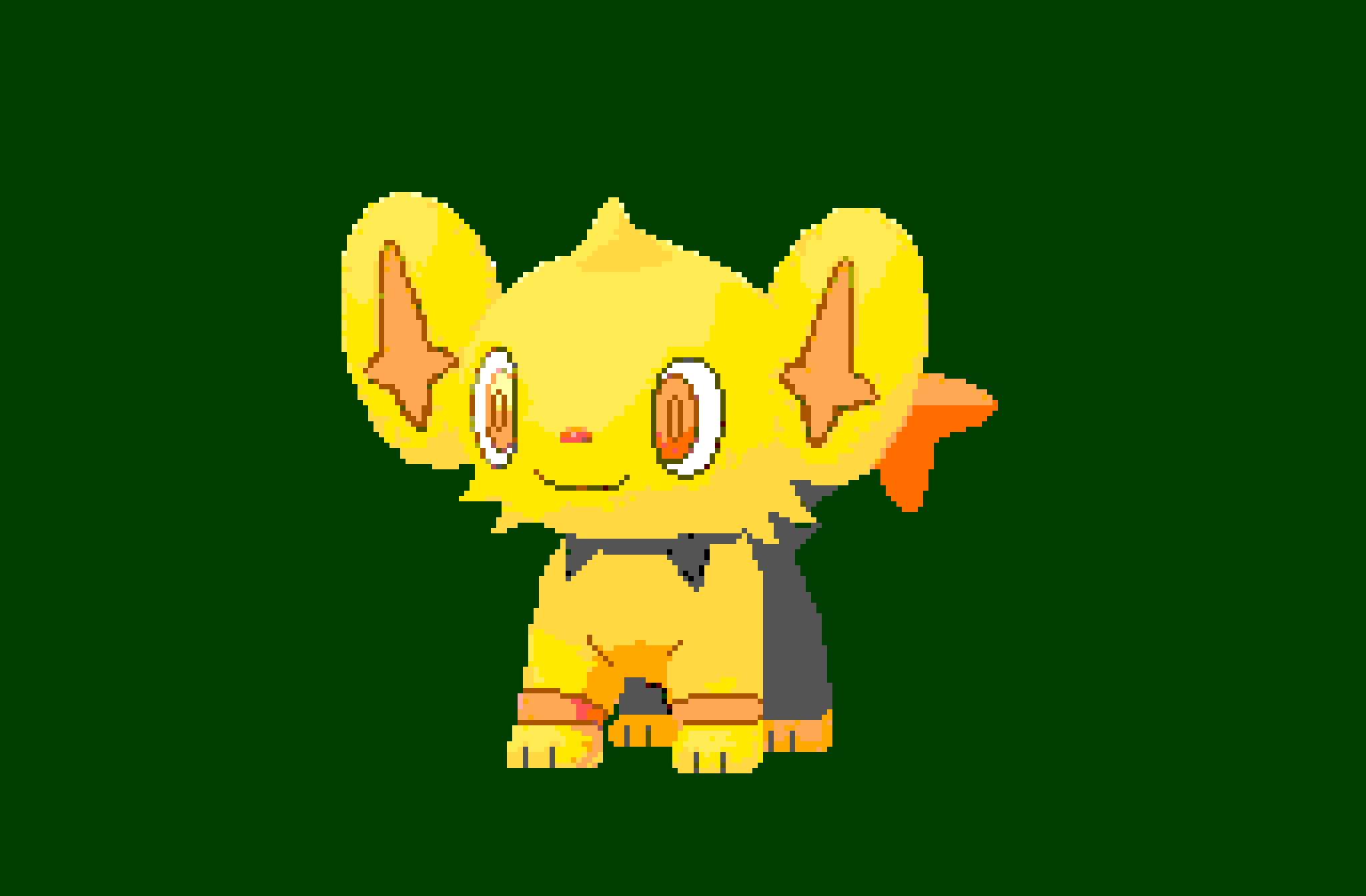 Garyo ガリョウ ポケgo願掛けドット絵師 こんにちは 自分の欲望のままに描き上げたドット絵シリーズ 今 一番欲しいのは色違いリオル 二番は色違いフカマルなんですが 三番目と言ったら この子です 色違いコリンク 実装当初から