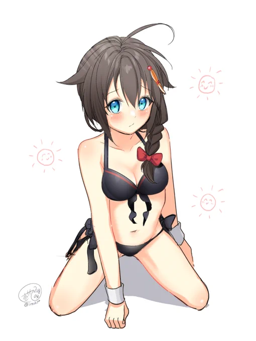 時雨ビキニ #ビキニの日 #艦これ 