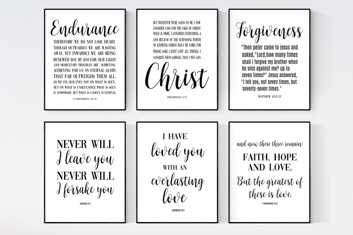 Own this beautiful Bible Verse Wall Art set and give your walls a new look.
Buy Here : ➡️ etsy.com/listing/799713…
#scripture #bible #jesus #faith #god #christian #bibleverse #love #prayer #jesuschrist #biblestudy #church #hope #christianity #truth #gospel #holyspirit #christ