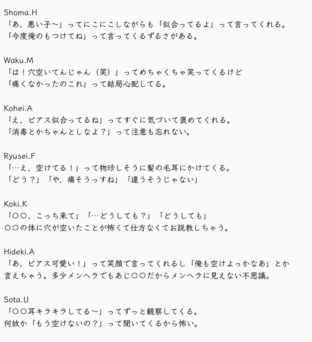 彼らの愛しの女の子 小ネタ Min T ミント 彼らの愛しの女の子 小ネタ Min T ミント