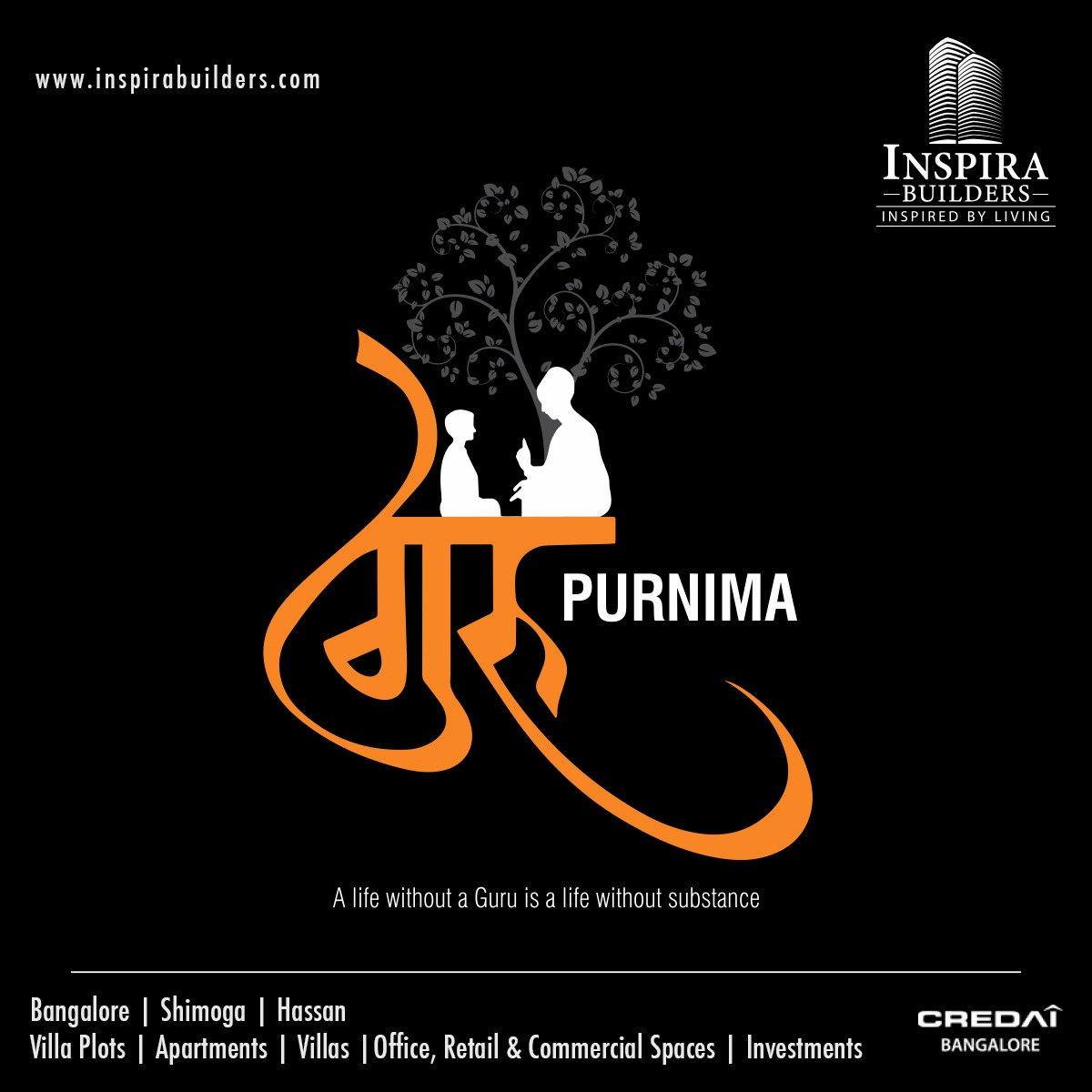 inspirabuilders's tweet photo. Happy Guru Purnima 

#happygurupurnima 
#premierinspiramaplewood #premierinspiradevangi #inspirabuilders #inspiracity #commercialspaceforrentorsale https://t.co/l9C9VMB1X5